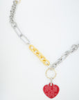 HT numbering charm necklace